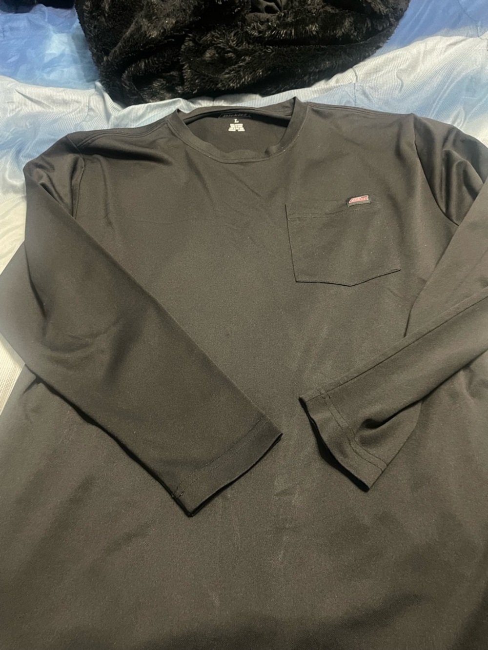 Dickies Black Long Sleeve Crewneck Shirt